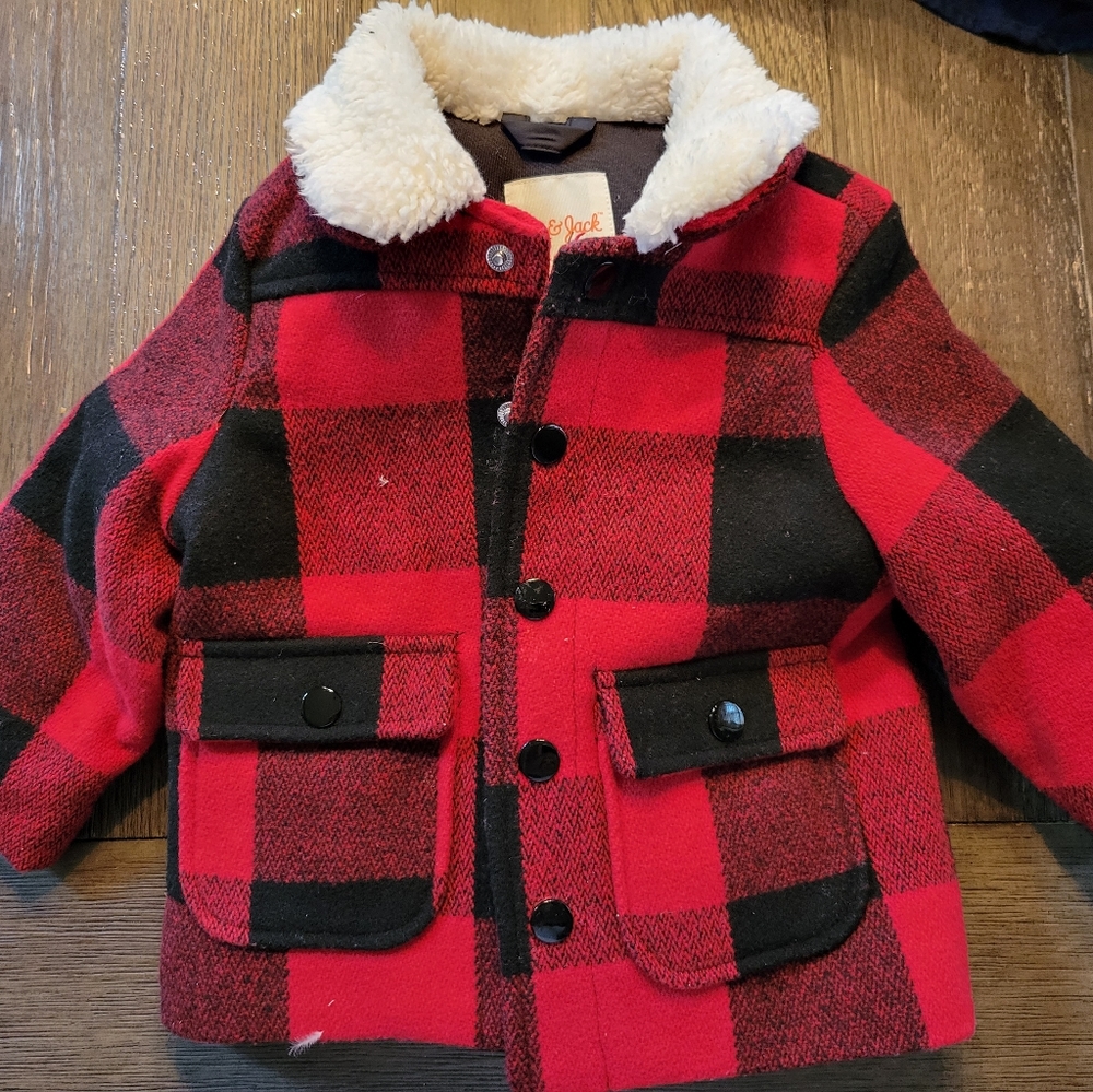 Cat & Jack plaid coat